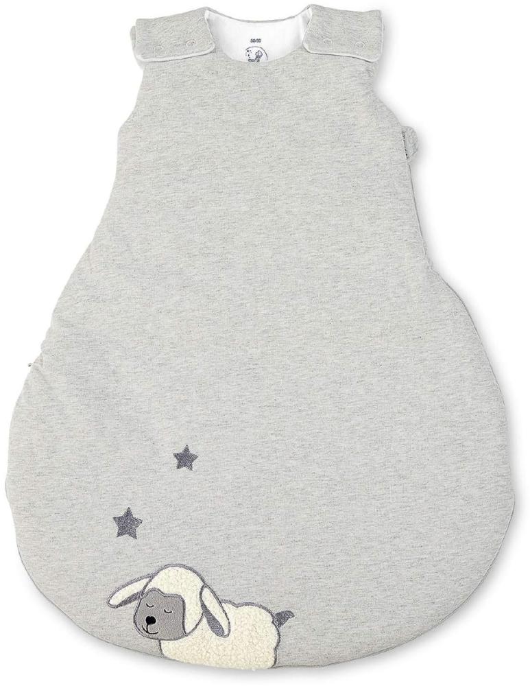 Sterntaler Schlafsack Schaf Stanley für Babys, Reißverschluss und Knöpfe, Größe: 62/68, Grau Bild 1