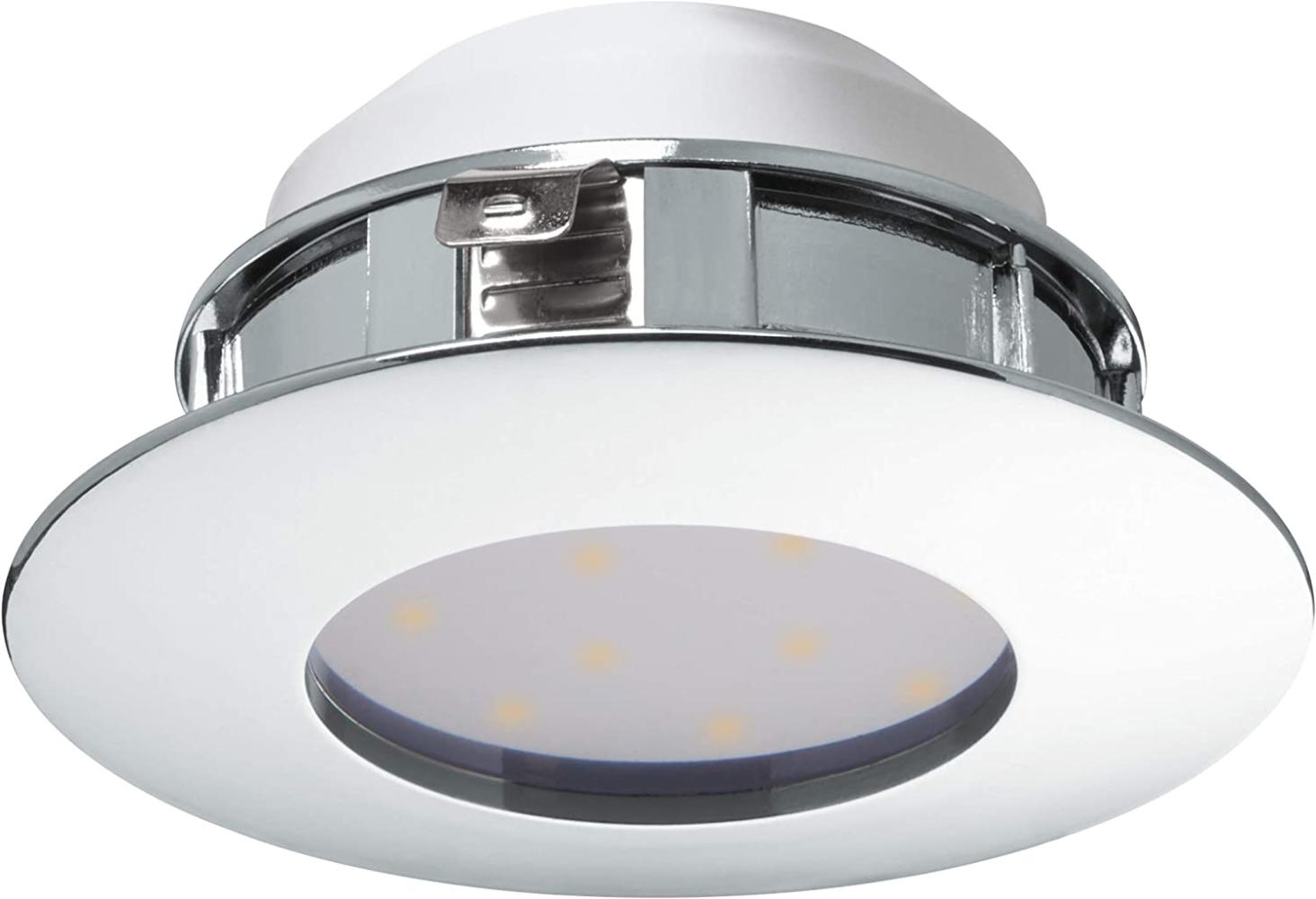 Eglo 95818 Hochvolt LED Einbauleuchte Pineda in chrom 1X6W Ø 7,8cm IP44 Bild 1