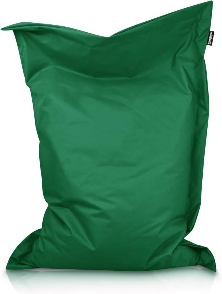 BuBiBag XXL Sitzsack, Outdoor Sitzsäcke für Kinder und Erwachsene, Bodenkissen Beanbag Fatboy wetterfest (Dunkelgrün 200x140cm) Bild 1