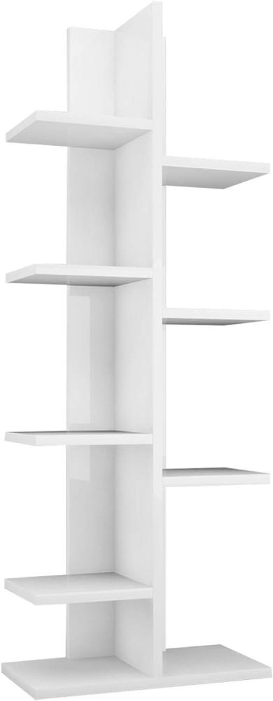Homemania Bücherregal Sarmasik, Holz, Weiß, 45 x 21,7 x 120,8 cm Bild 1