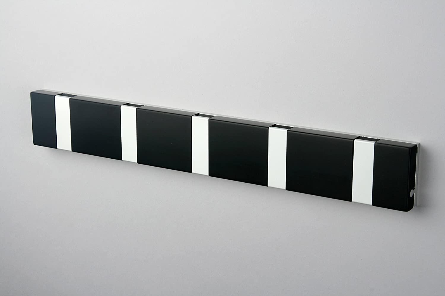 Knax Lite 5 schwarz Luxus-Hakenleiste für Bad & Küche Länge 33,3 cm Bild 1
