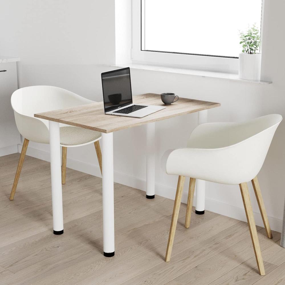 60x60 | Esszimmertisch - Esstisch - Tisch mit weißen Beinen - Küchentisch - Bürotisch | TRÜFFEL Bild 1
