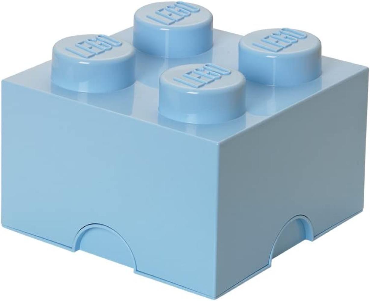 Lego 'Storage Brick 4' Aufbewahrungsbox hellblau Bild 1