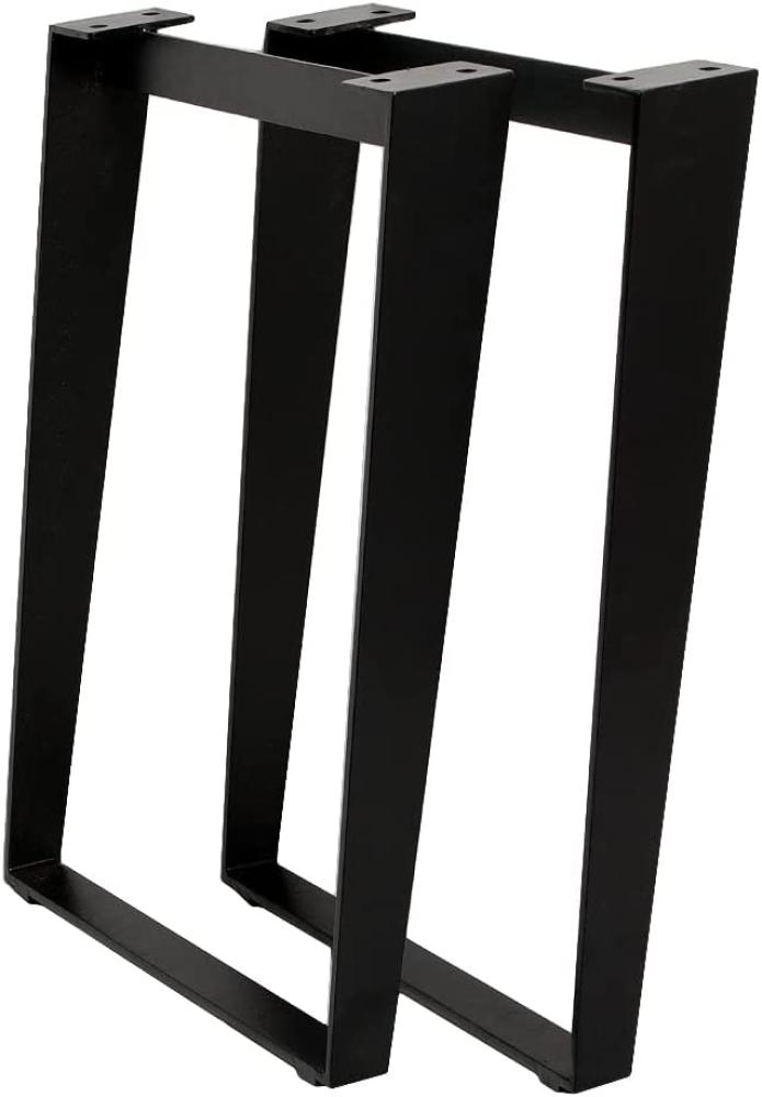 Esstischgestell DIVE-Schräg Schwarz pulverbeschichtet Tischbeine Tischkufen Bild 1