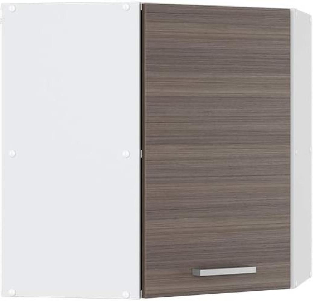 Vicco Küchenschrank R-Line Hängeschrank Unterschrank Küchenzeile Küchenunterschrank Arbeitsplatte, Möbel verfügbar in anthrazit und weiß (edelgrau ohne Arbeitsplatte, Eckhängeschrank 57 cm) Bild 1