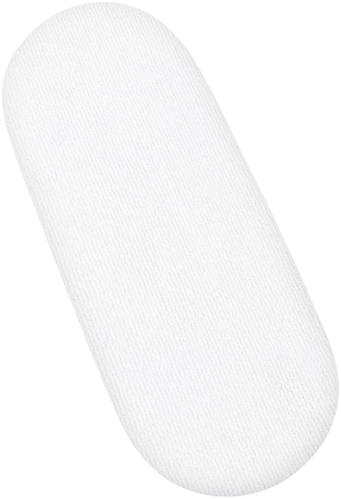 Frottee Spannbetttücher für Babykörbchen Passend für 33 x 76 cm Matratze (Weiß) Bild 1