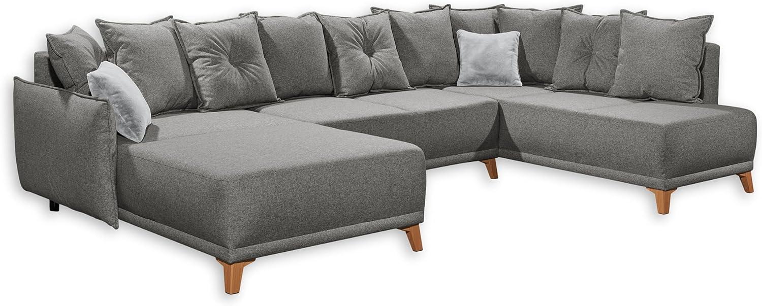ED Lifestyle Pamplona REC 2F OTM Sofa universal aufbaubar Holzwerkstoff/Nosag Graphite/Silver Bild 1