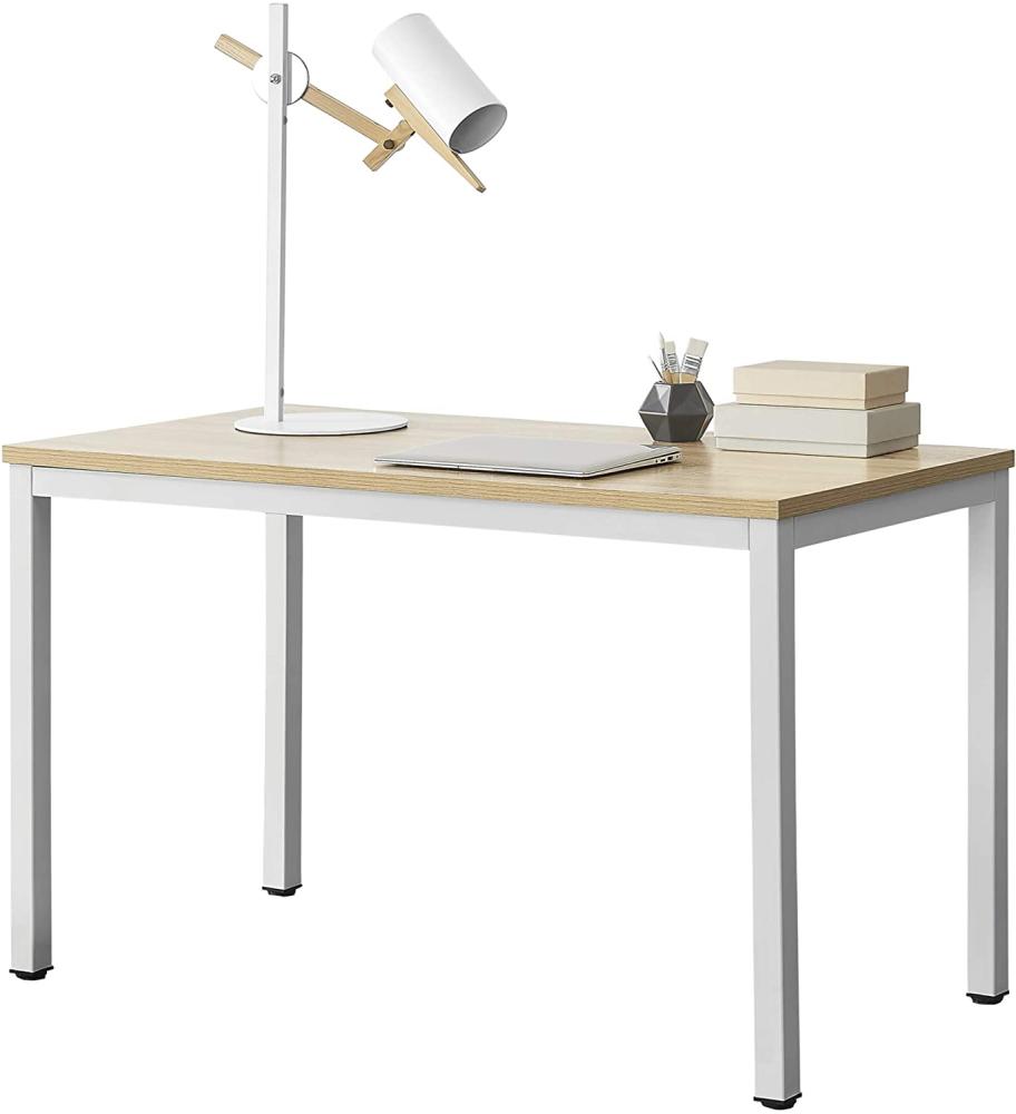 Schreibtisch, Eiche/Weiß, 75 x 120 x 60 cm Bild 1