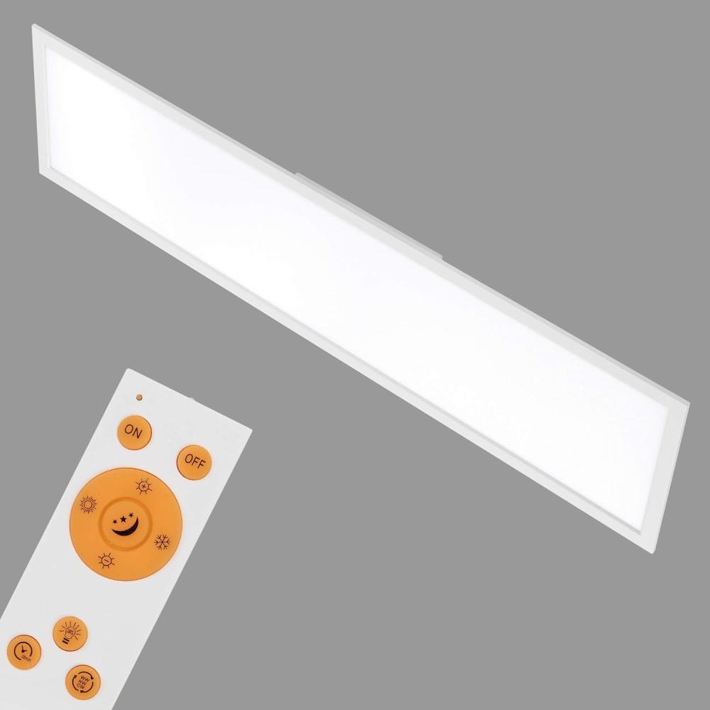Briloner Leuchten - LED Deckenleuchte-Panel, dimmbar, Farbtemperatursteuerung, Fernbedienung, 36W, 3800 lm, LED-Lampe, Deckenlampe, weiß, 1. 20 m Bild 1