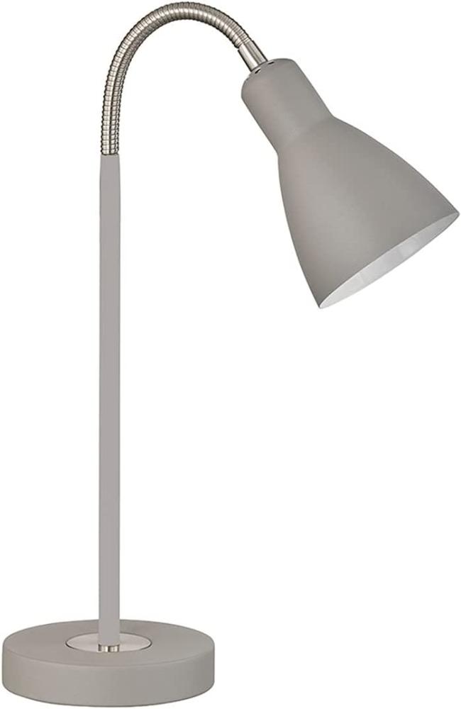 Flexible Schreibtischlampe Grau mit LED - Leselampe & Arbeitsleuchte Bild 1