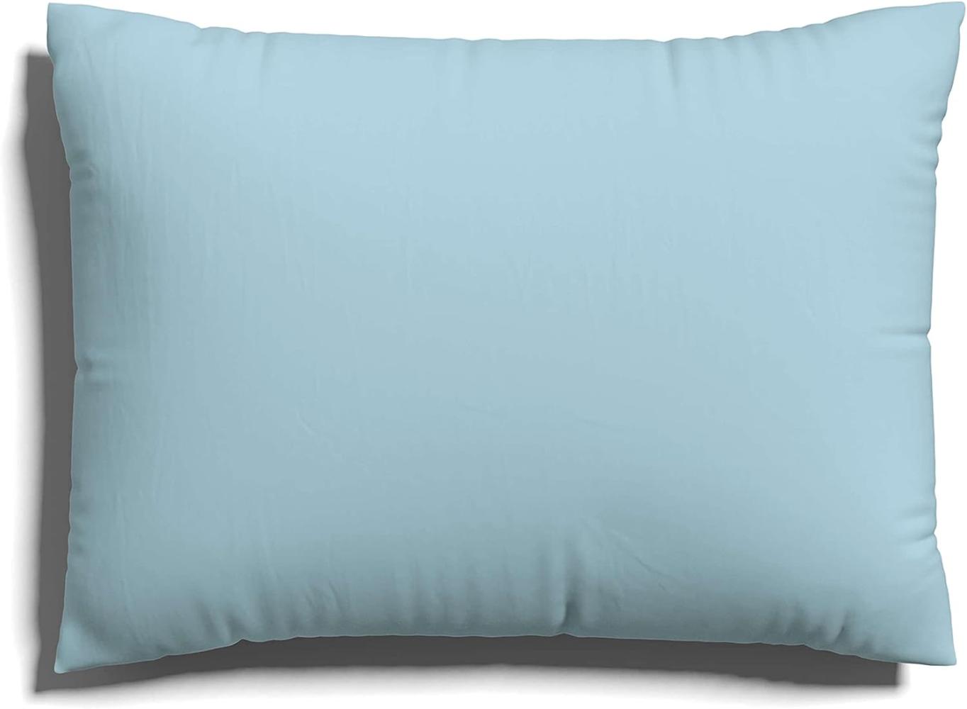 Schlafgut Kissenbezug EASY Jersey | Kissenbezug einzeln 60x80 cm | blue-light Bild 1