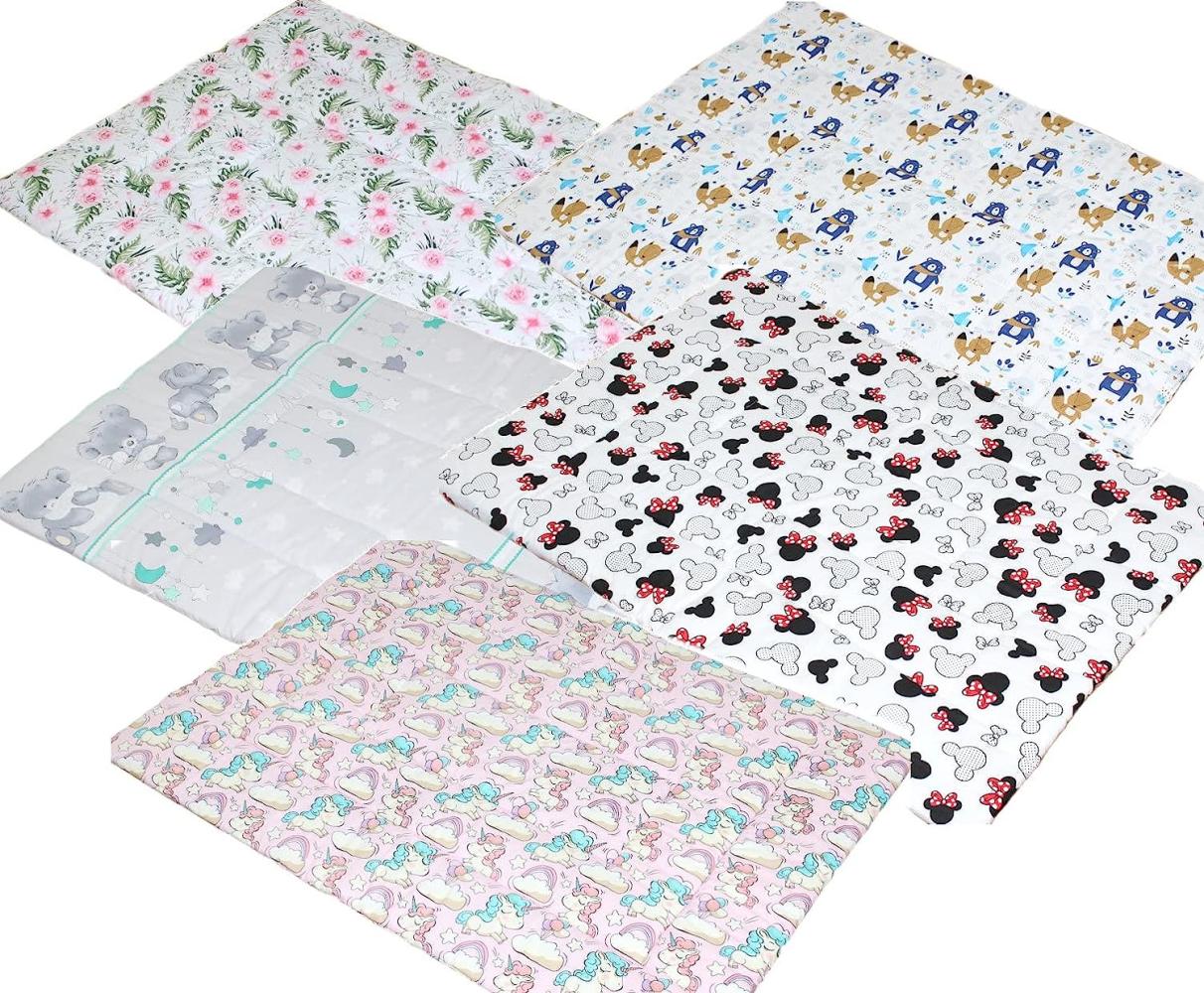 Spielmatte Spieldecke Krabbeldecke Kinder Baby Decke, 100% Baumwolle (MIKI Bärchen) Bild 1
