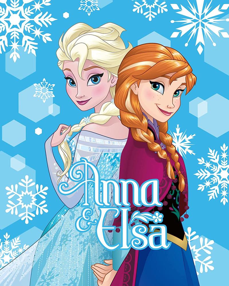 Disney Frozen / Die Eiskönigin - Fleece Decke 120x150cm Bild 1