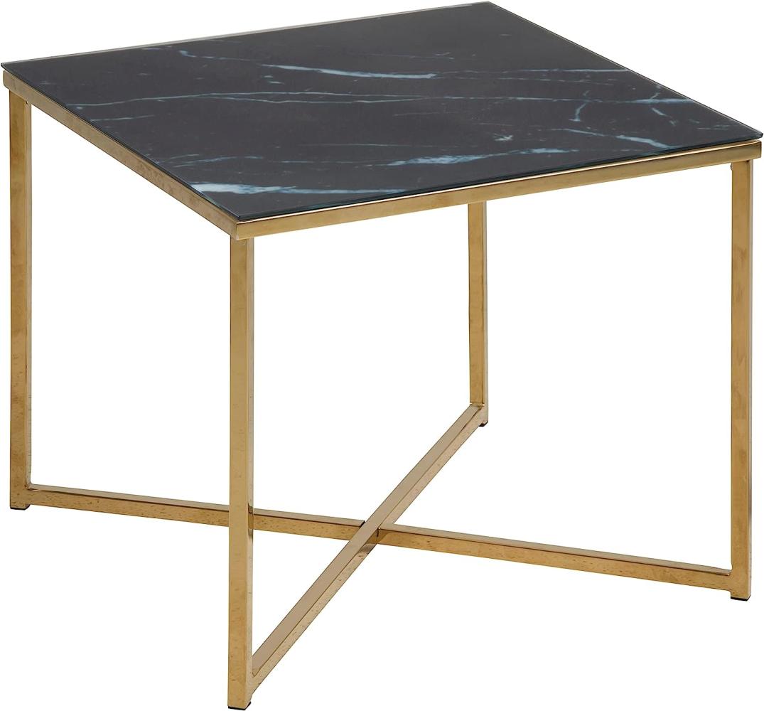 Alisma Ecktisch 50x50 Marmordruck Tisch Beistelltisch Couchtisch Sofatisch Bild 1