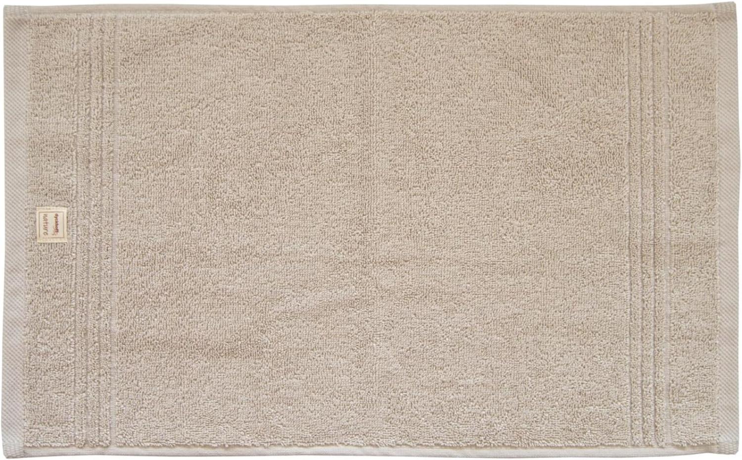 Bio Baumwolle Handtücher - alle Größen & Trendfarben Gästetuch, 30x50 cm, stein Bild 1