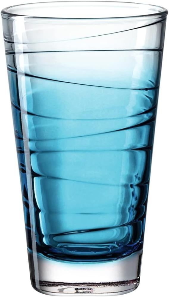 Leonardo 'Vario Struttura' Trinkglas, Kalk-Natron Glas, 280 ml, 1x Trinkglas, Blau Bild 1