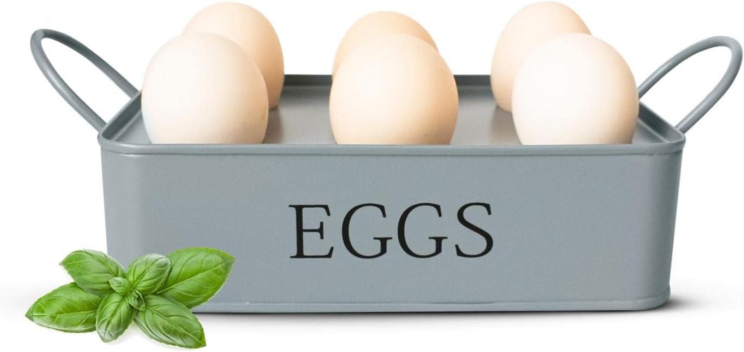 6er Eierhalter aus Metall Eierständer Eierbecher Eierteller Eierbehälter Bild 1