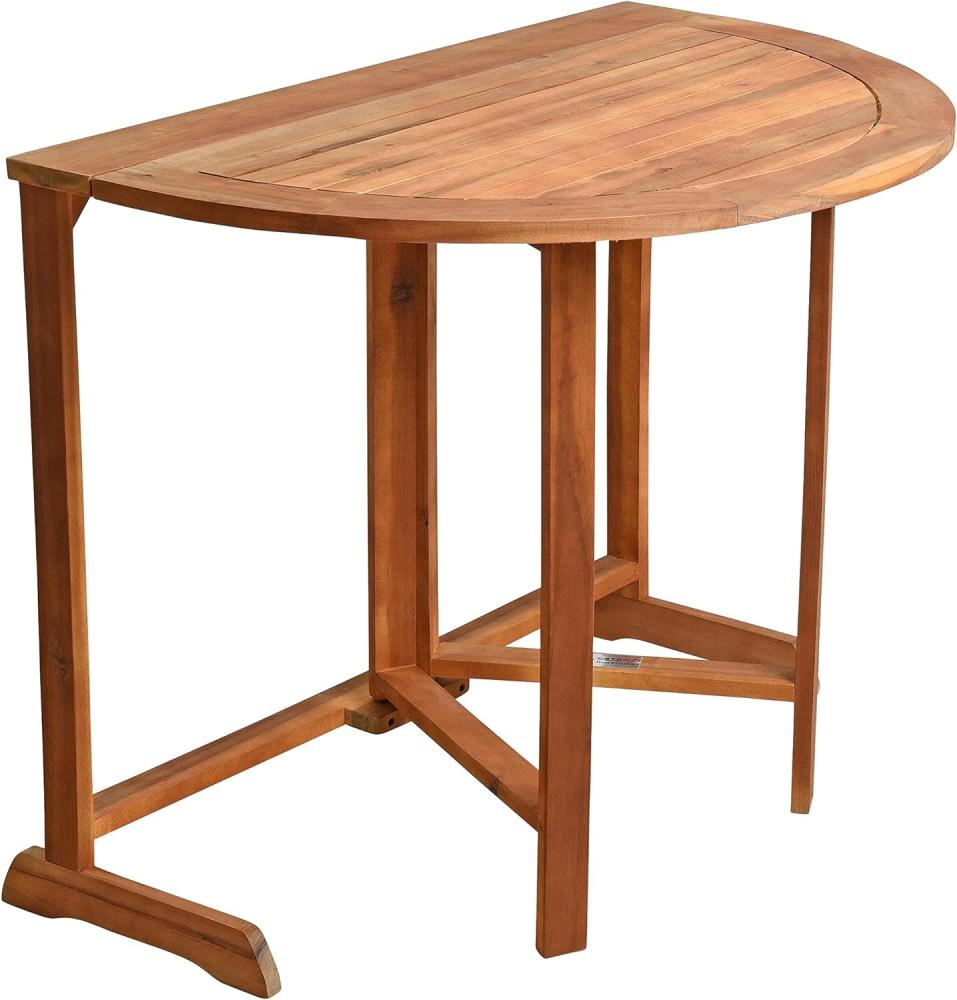 Klapptisch Balkontisch Akazienholz Tisch Wandklapptisch Gartentisch Holztisch Bild 1