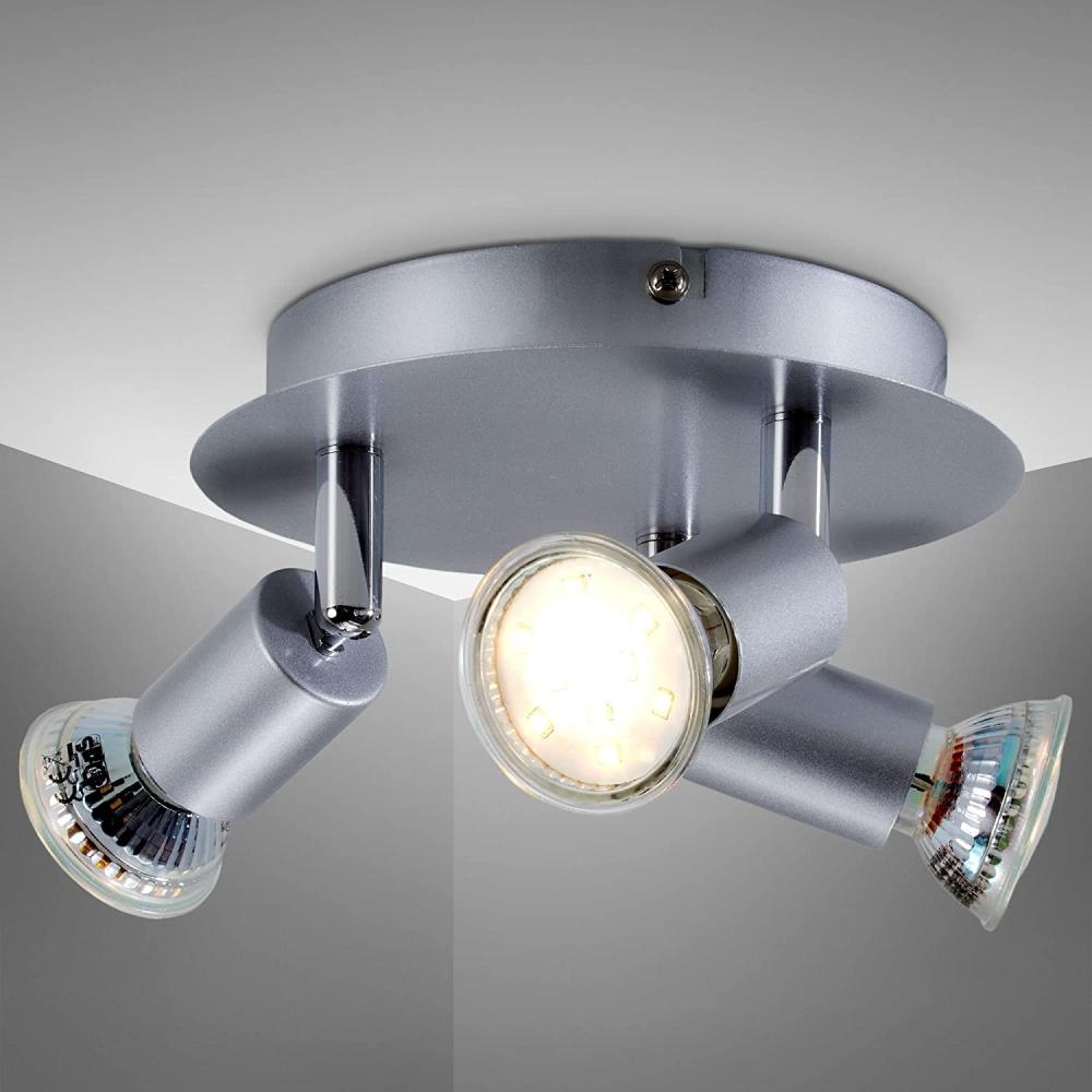 LED Deckenleuchte GU10 Spot-Leuchte Decken-Lampe 3-flammig Küche Büro Wohnzimmer Bild 1
