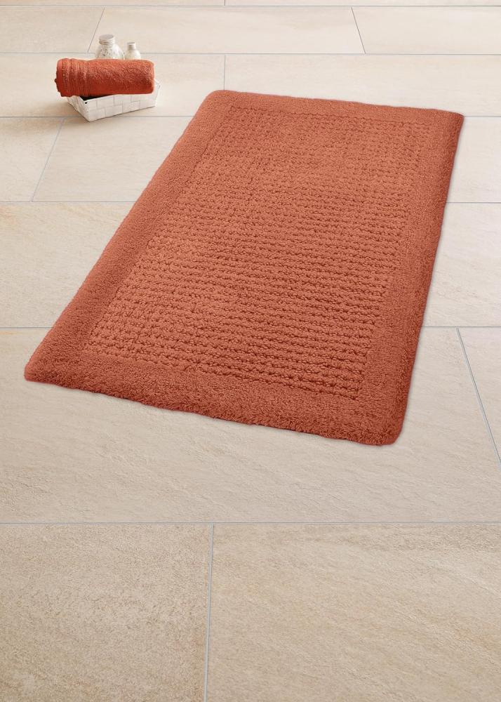 Kleine Wolke Badteppich Net | 70x120 cm | terracotta Bild 1