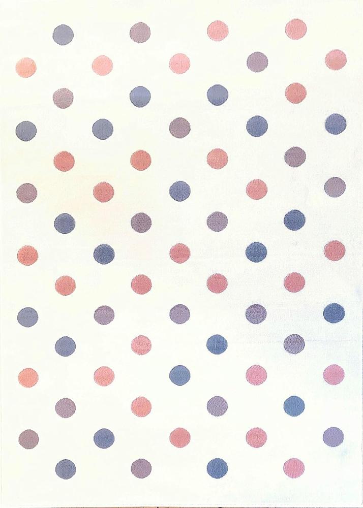 LIVONE Spiel- und Kinderteppich Happy Rugs Confetti creme/rosa/silbergrau, 120 x 180 cm Bild 1