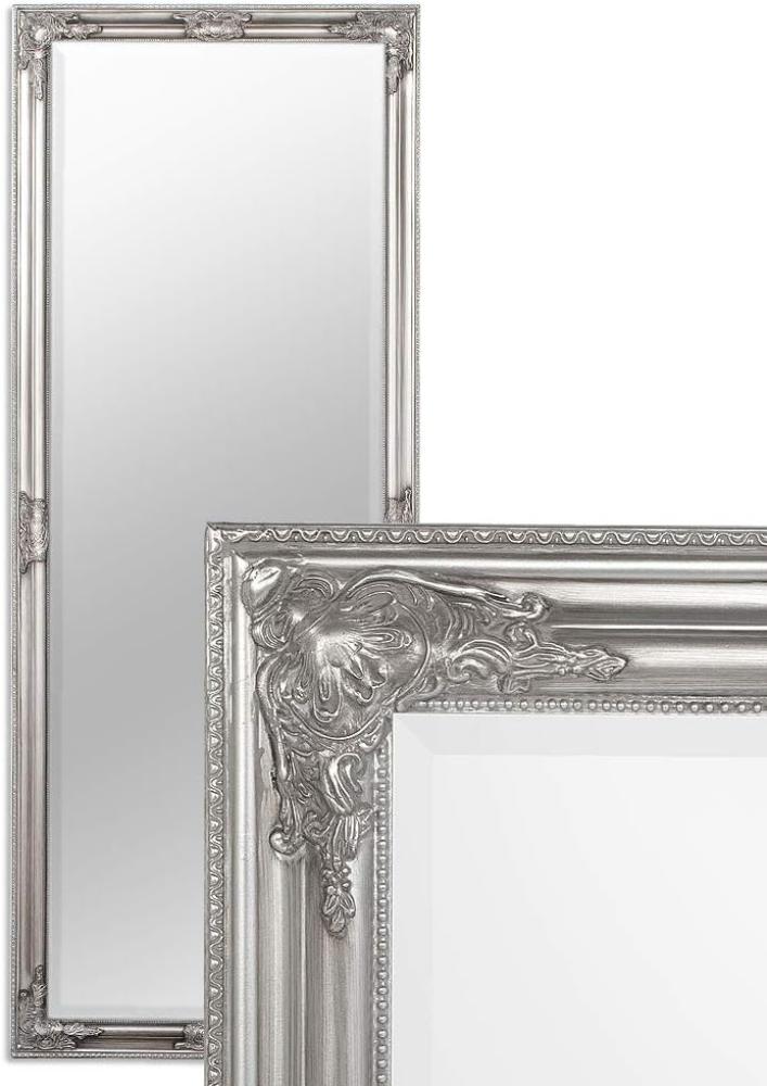 Wandspiegel BESSA silber antik 180x70cm barock Design Spiegel pompös Holzrahmen Bild 1