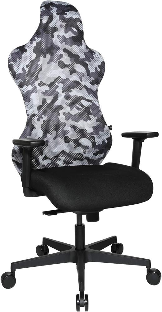 Gaming Chair Sitness RS Sport Camouflage Weiß Grau Bürostuhl, Top Star Bild 1