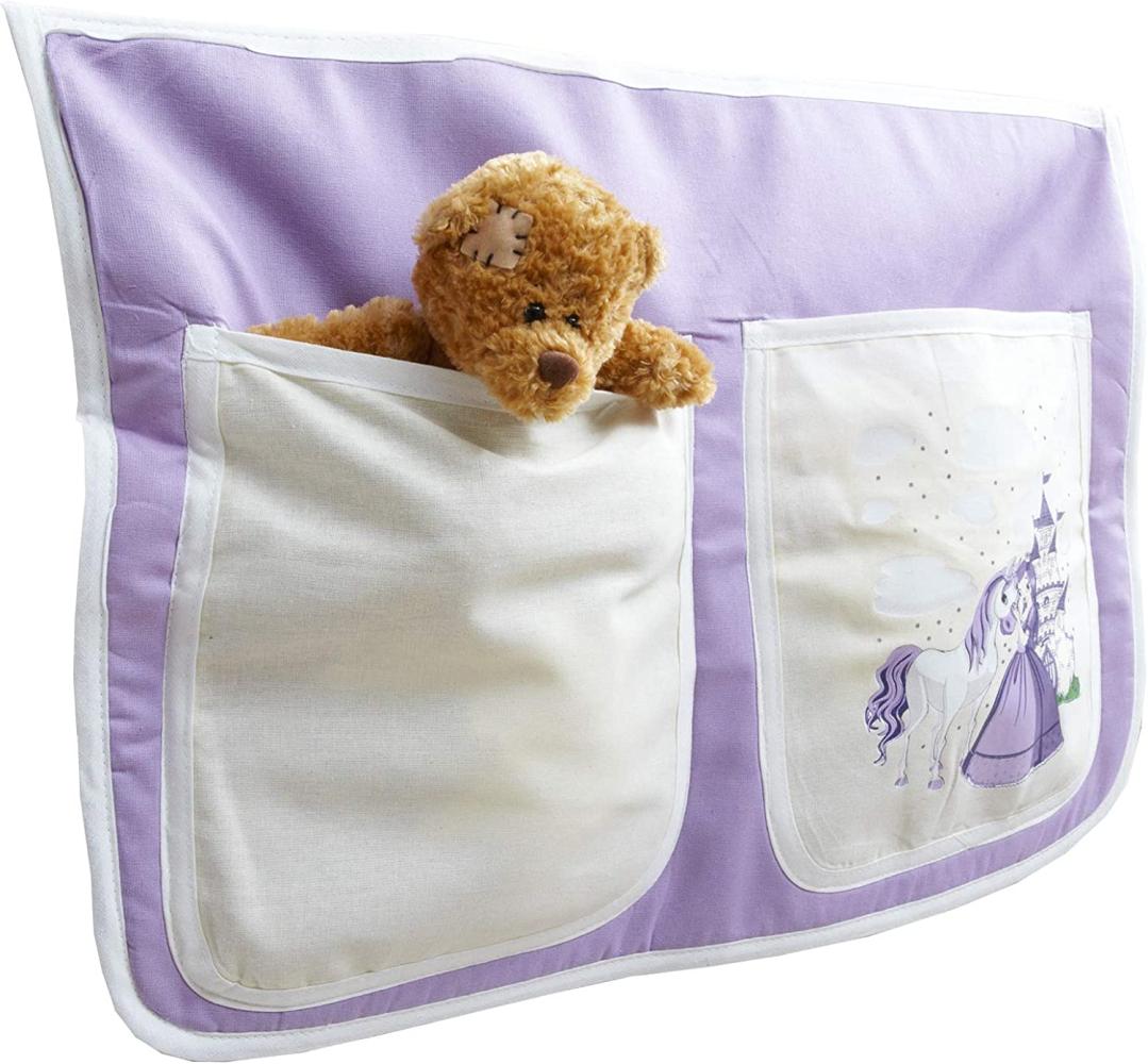 Ticaa Bett-Tasche für Hoch- und Etagenbetten - horse lila Bild 1