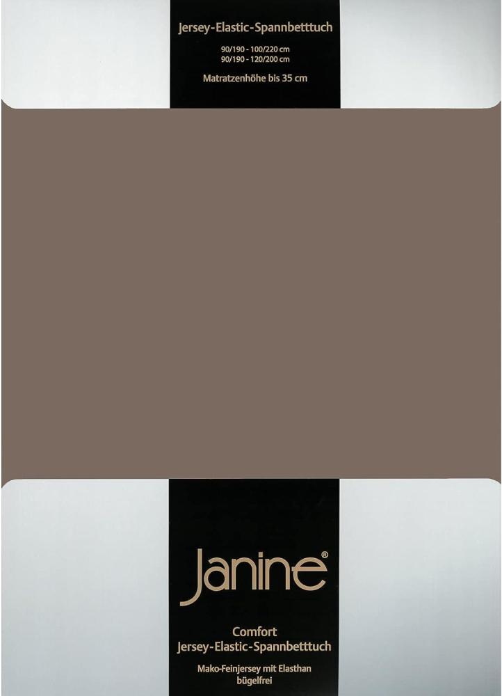 Janine Spannbetttuch ELASTIC-JERSEY Elastic-Jersey capuccino 5002-47 200x200 Bild 1
