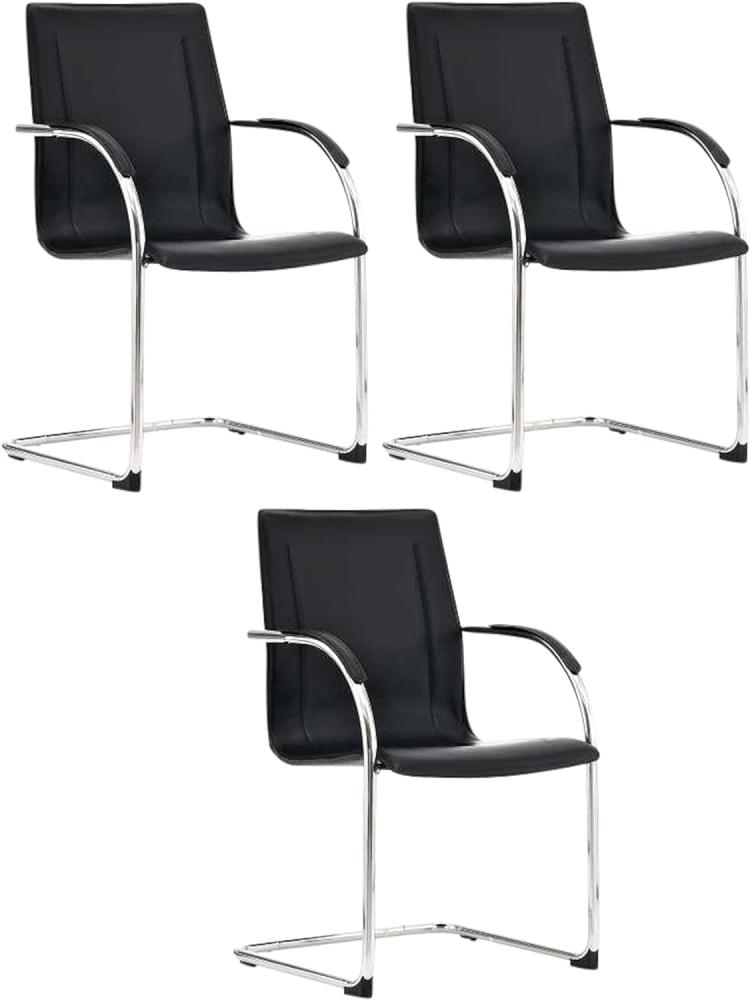 3er Set Stühle Melina (Farbe: schwarz) Bild 1