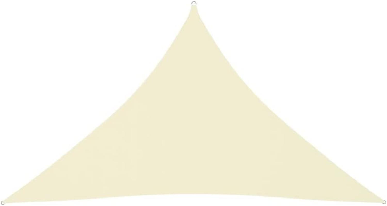 Sonnensegel Oxford-Gewebe Dreieckig 5x5x6 m Cremeweiß Bild 1