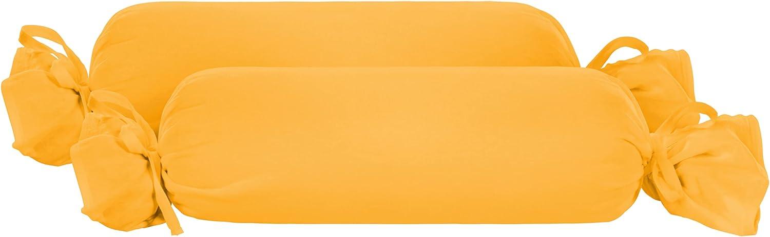 biberna Feinjersey-Kopfkissenbezug 0077144 gelb 2X 15x40cm Bild 1