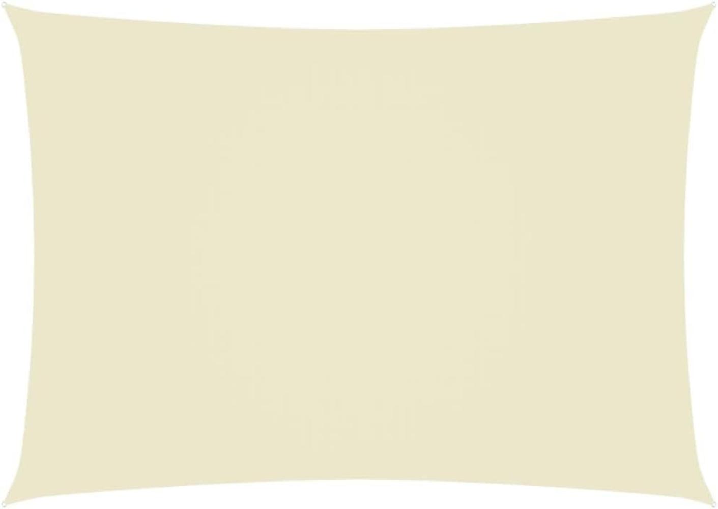 Sonnensegel Oxford-Gewebe Rechteckig 3,5x5 m Cremeweiß Bild 1