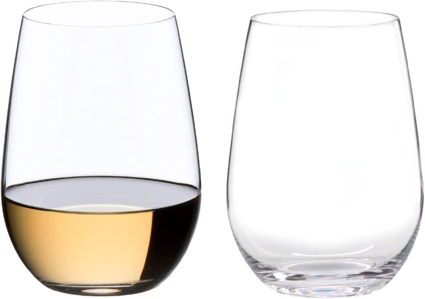 Riedel O Riesling / Sauvignon Blanc, Weißweinglas, Weinglas, hochwertiges Glas, 375 ml, 2er Set, 0414/15 Bild 1