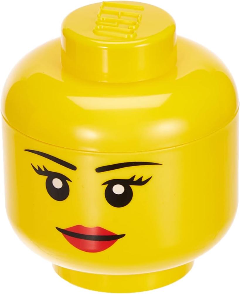 Room Copenhagen 'LEGO Storage Head Girl' Aufbewahrungsbox gelb mini Bild 1