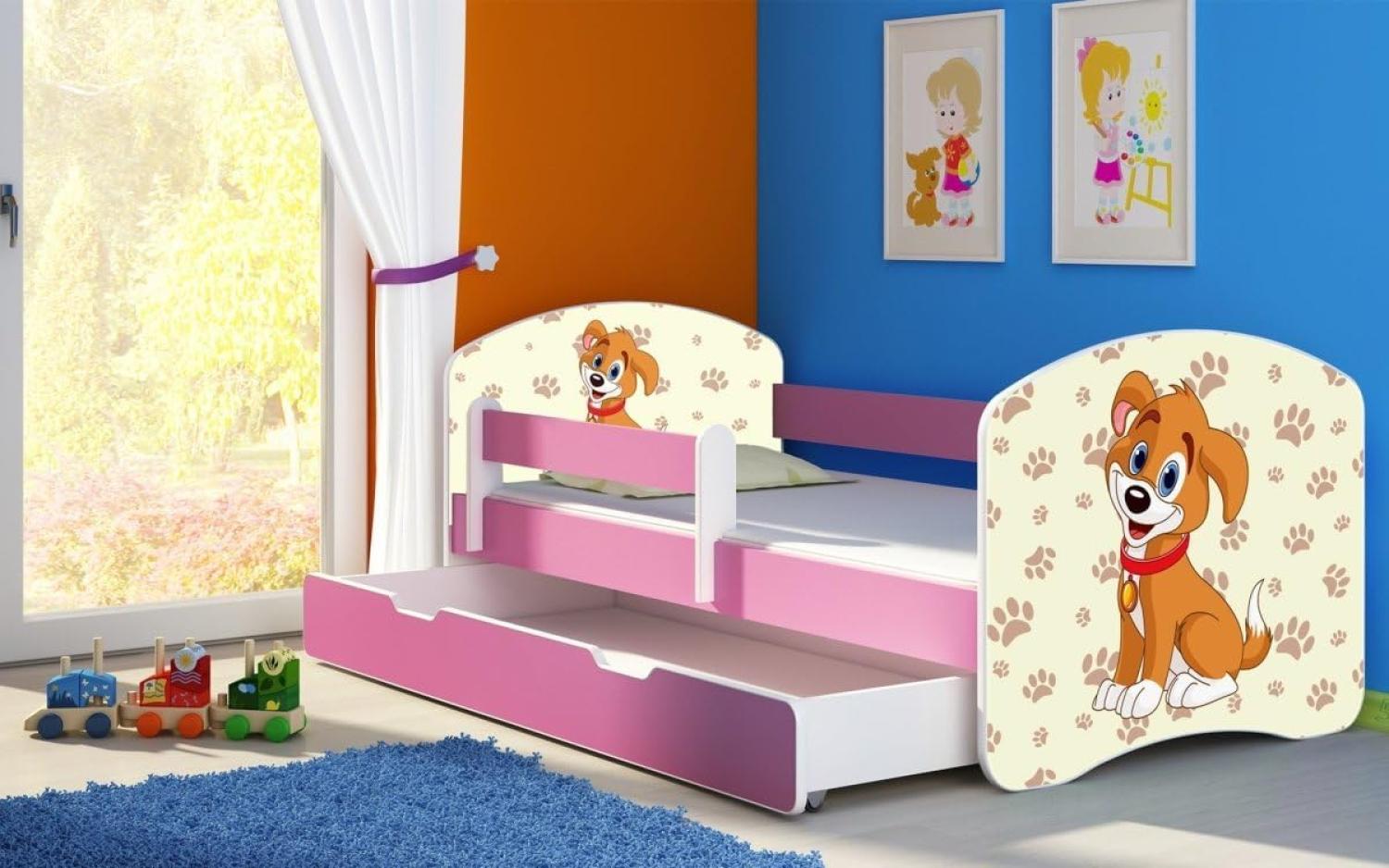 Kinderbett Dream mit verschiedenen Motiven 180x80 Dogs Smile Bild 1