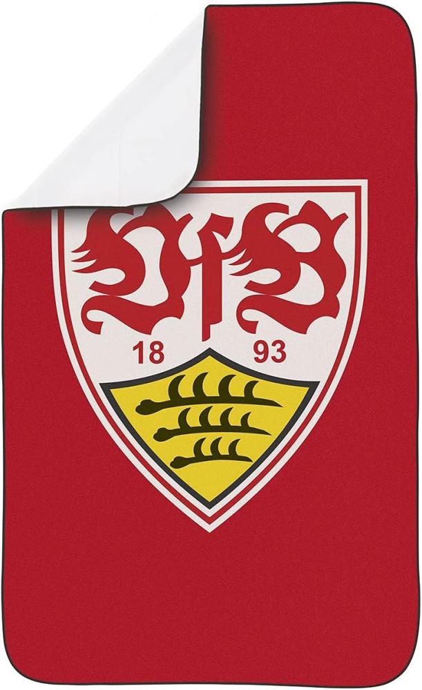 VfB Stuttgart Sporthandtuch Deluxe - 80x130 cm - rot Bild 1