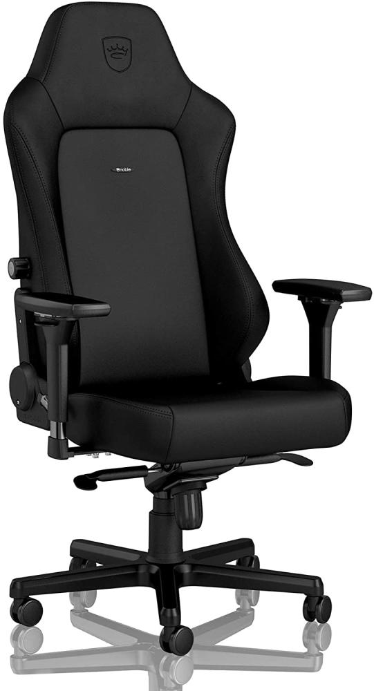 noblechairs Hero Black Edition Komfortable und Langlebige Gaming Stuhl mit Inklusive Kissen, Perfekt Optimierte Ergonomie des Office Stuhl Sorgt für Hohen Sitzkomfort Bild 1