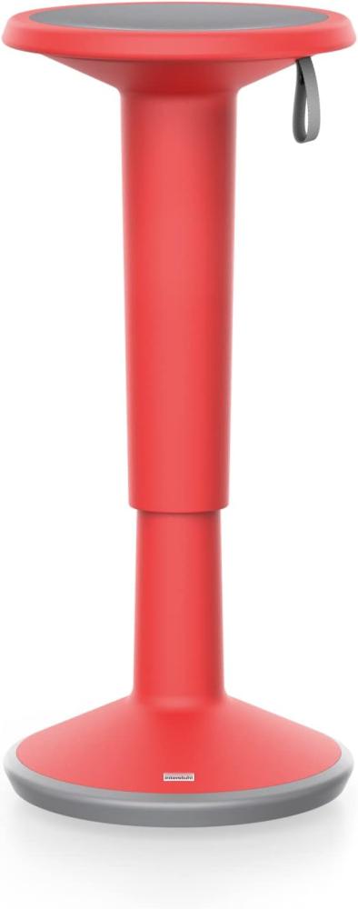 Ergonomische Stehhilfe Interstuhl Stand UPis1 110U höhenverstellbar von 59-84,5cm | dynamische höhenverstellbare Sitz-Stehhilfe Pendelhocker Stehhocker Steh-Sitz Hocker (Rot) Bild 1