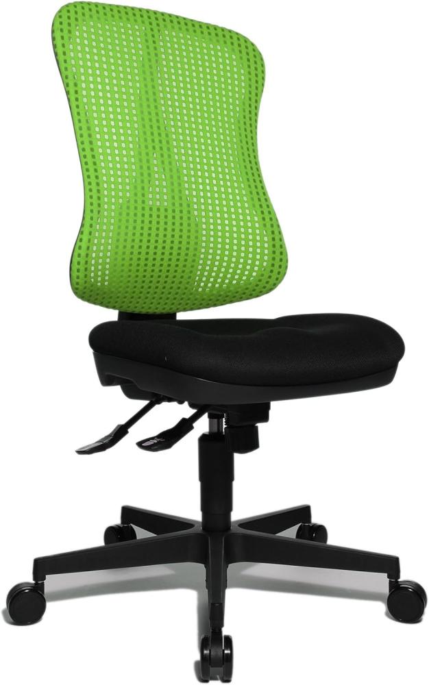 Topstar Head Point SY ergonomischer Bürostuhl, Schreibtischstuhl, Muldensitz (höhenverstellbar), Stoffbezug, grün / schwarz Bild 1