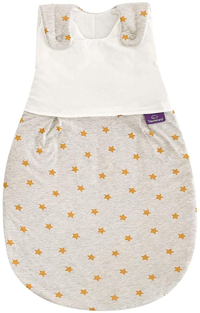 Träumeland S0103553 Babyschlafsack-SET LIEBMICH Sternentraum gelb, Größe 56/62 - Außenschlafsack mit doppelt reguliererbarer Belüftung und passendem Innenschlafsack, mehrfarbig Bild 1