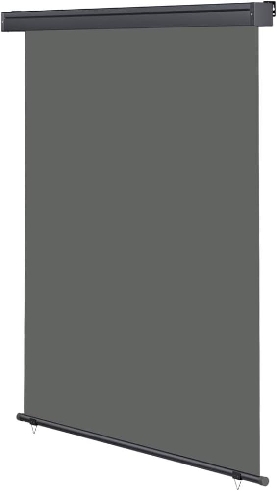 Senkrechtmarkise ausziehbar Seitenmarkise Windschutz Balkonmarkise Sichtschutz 160x250cm - Grau Bild 1
