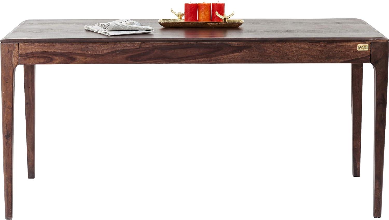 Kare Design Brooklyn Walnut Tisch, Esszimmertisch aus Massivem Sheesham-Holz, Dunkelbraun gebeizte Esstisch, (H/B/T) 76 x 175 x 90 cm, eiche Bild 1