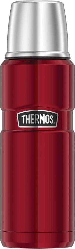 Thermos 4003. 248. 047 Thermosflasche Stainless King, Edelstahl Cranberry 0,47 l, Drehverschluss, 12 Stunden heiß, 24 Stunden kalt, BPA-Free Bild 1