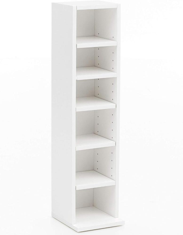 KADIMA DESIGN 6-Fächer Wandregal aus Spanplatte mit einstellbarer Regalhöhe - Modernes, schlichtes Design für Bücher und Dekoration. Bild 1