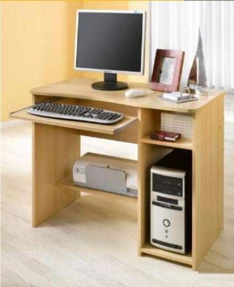 Computertisch, PC-Tisch buche, ca. 91 cm Bild 1