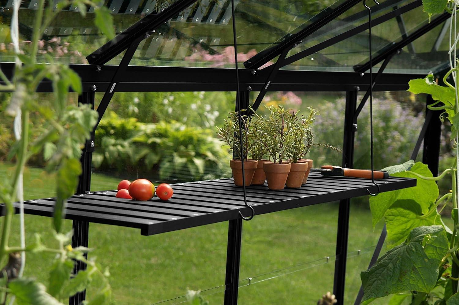 Vitavia Abklappbares Alu-Wandregal, schwarz, 120 x 31 cm Bild 1