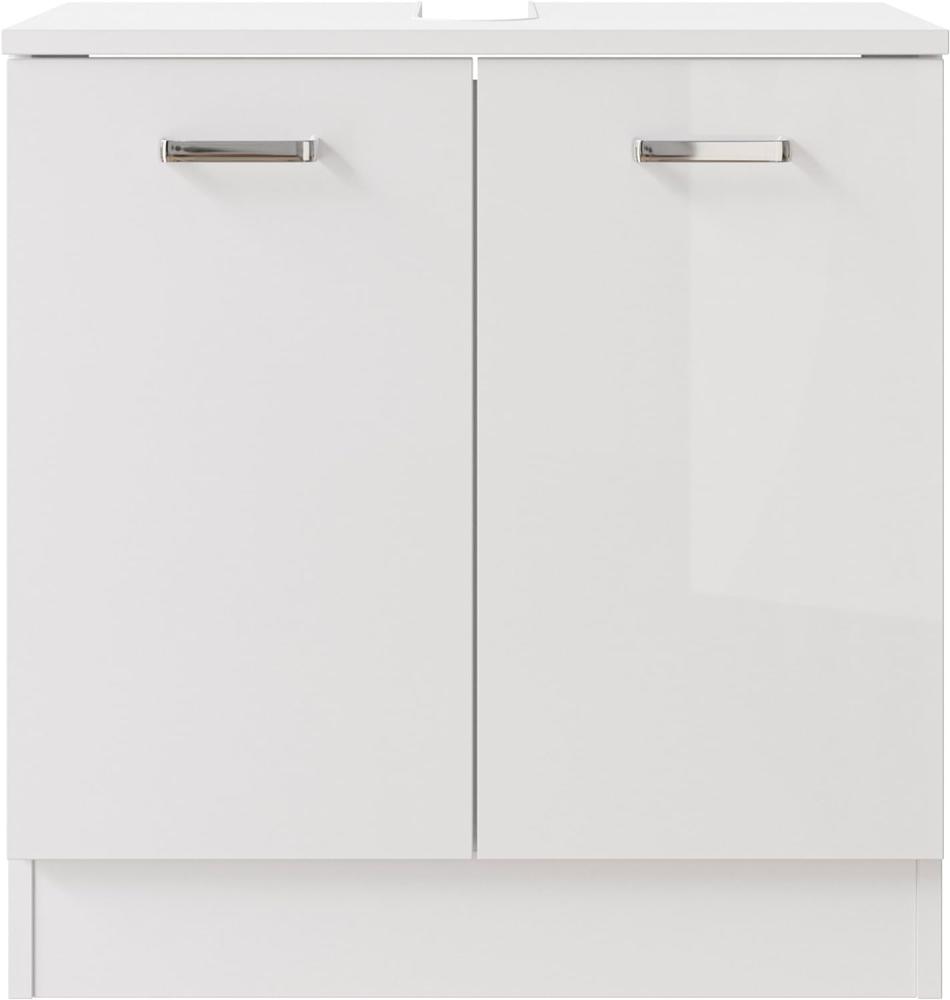 Pelipal Waschbeckenunterschrank Quickset 301 in Weiß Glanz, 60,2 cm breit | Waschbeckenschrank ohne Waschbecken mit 2 Türen Bild 1