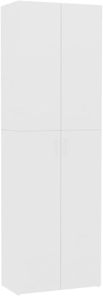 vidaXL Büroschrank Weiß 60x32x190 cm Spanplatte Bild 1