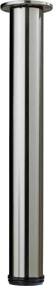 Hettich Tischbein 7,6 x 70 - 110 cm Stahl Edelstahl-Optik - 1 Stück Bild 1